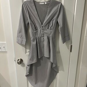 Striped Black and White Women's Shirt